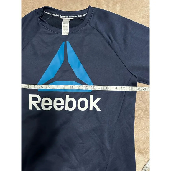 Reebok Crewneck Sweatshirt Women's Size XXL Zip Pockets Blue Active Athleisure - Picture 4 of 5